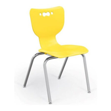 BaltÂ Hierarchy 18 Plastic Classroom Chair - Set Of 5 - Yellow